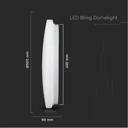 LED Stropné svietidlo LED/36W/230V pr. 50 cm 3000/4000/6400K