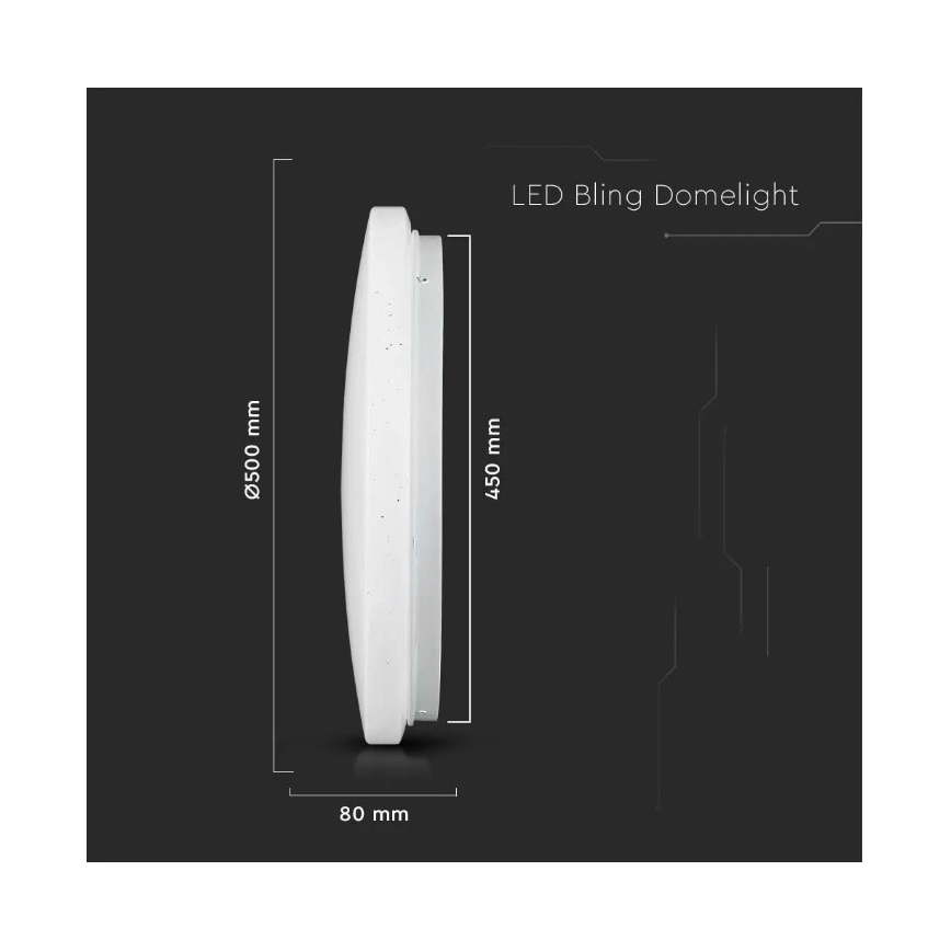 LED Stropné svietidlo LED/36W/230V pr. 50 cm 3000/4000/6400K