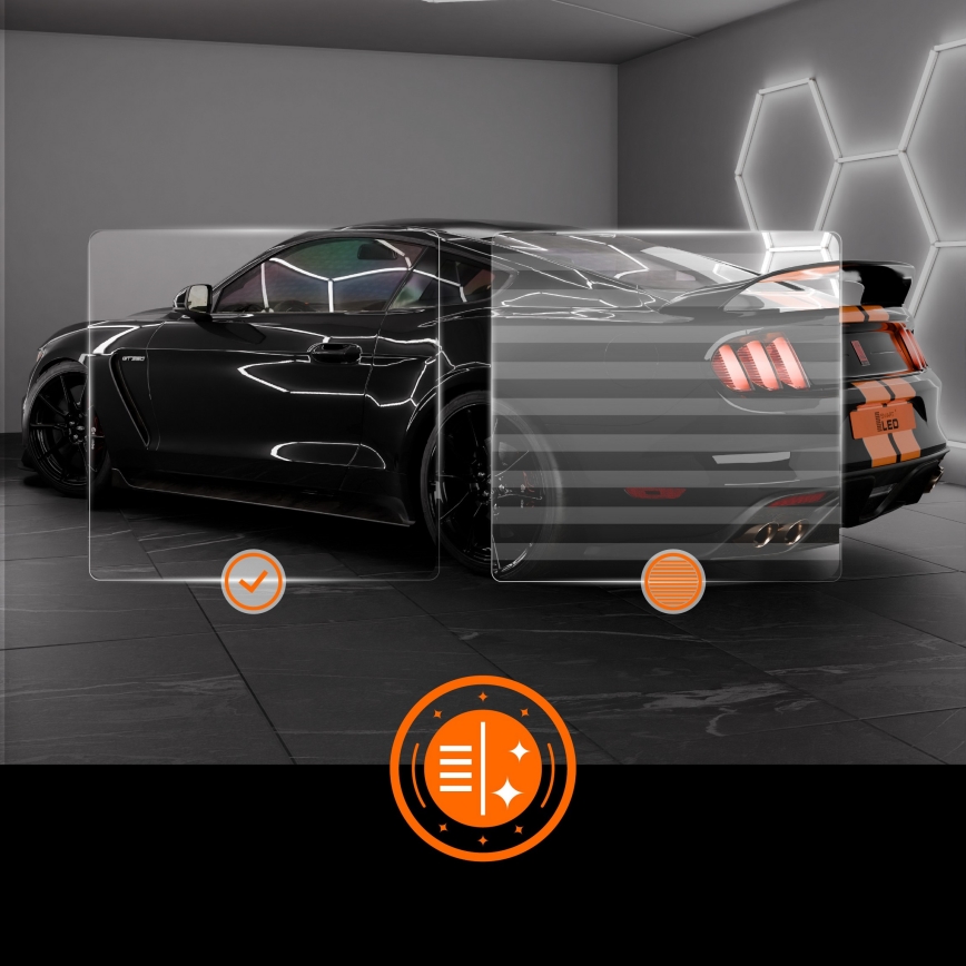 LED Stropné svietidlo HEXAGON LED/384W/85-265V 6500K 484x243 cm CRI 90 IP54 biela