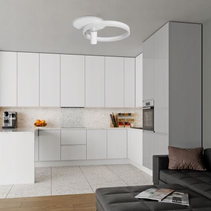 LED Stropné svietidlo LED/38W/230V + 1xGU10/30W biela