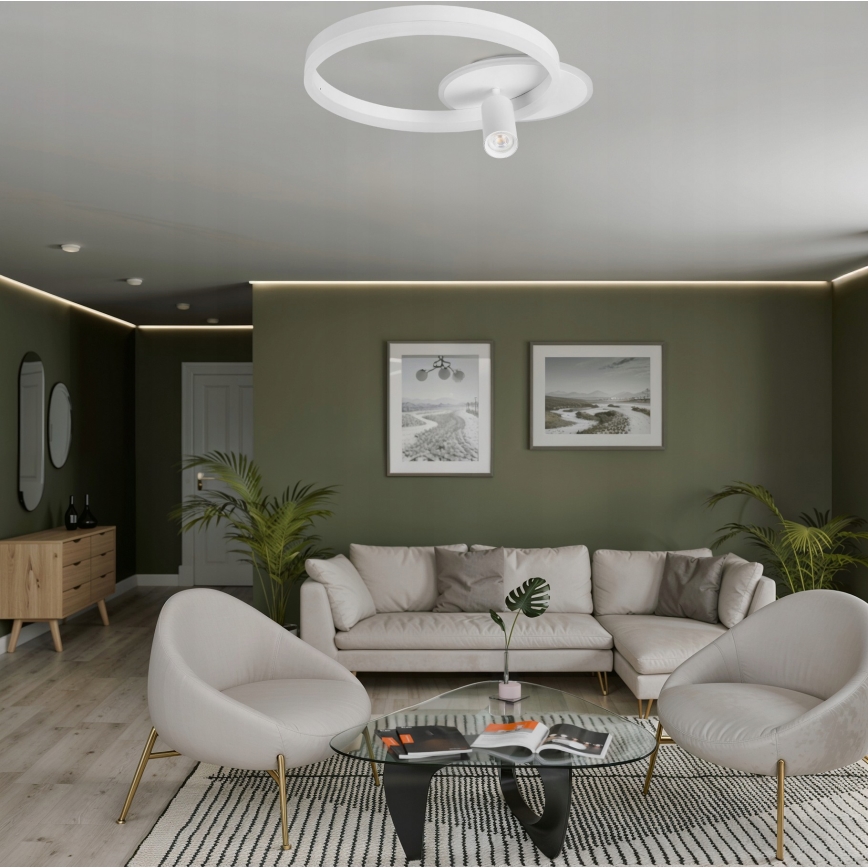 LED Stropné svietidlo LED/38W/230V + 1xGU10/30W biela