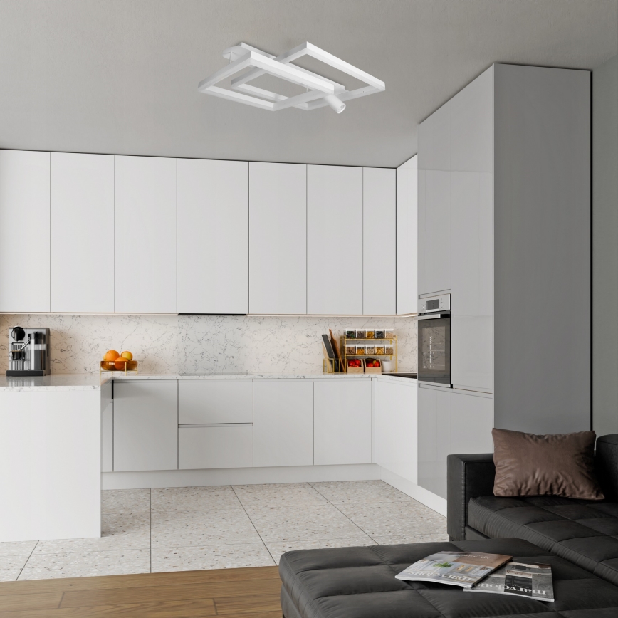 LED Stropné svietidlo LED/38W/230V + 1xGU10/30W biela