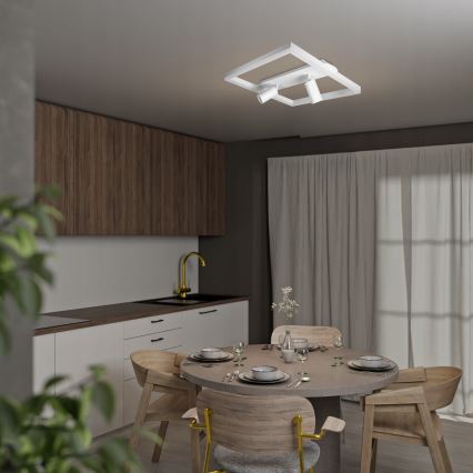 LED stropné svietidlo LED/38W/230V + 2xGU10/30W biela