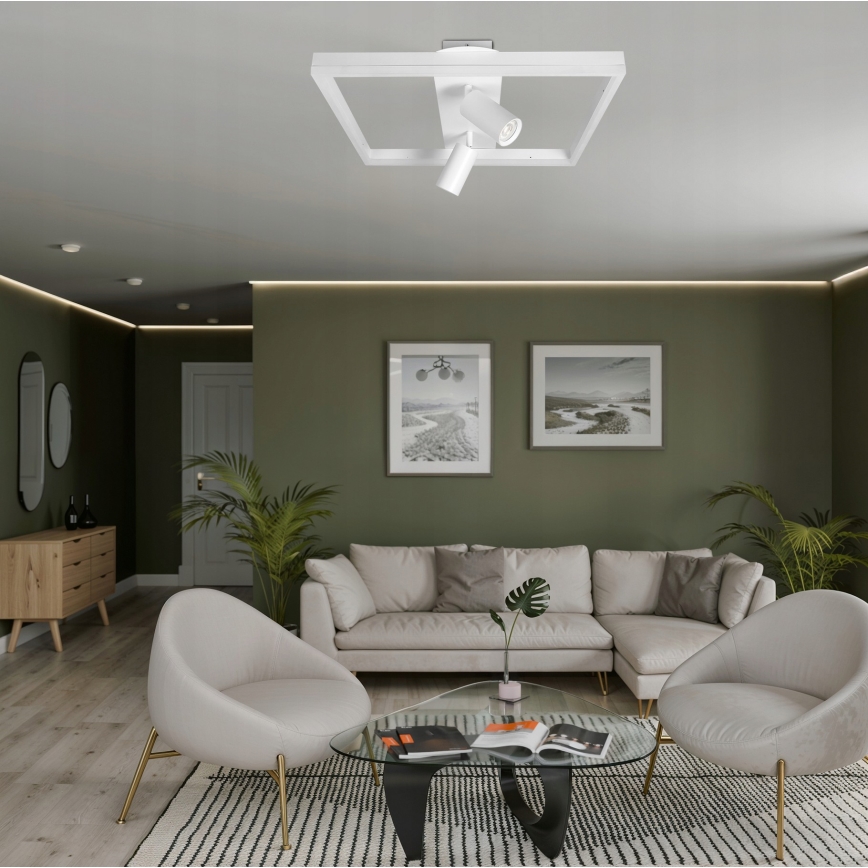 LED stropné svietidlo LED/38W/230V + 2xGU10/30W biela