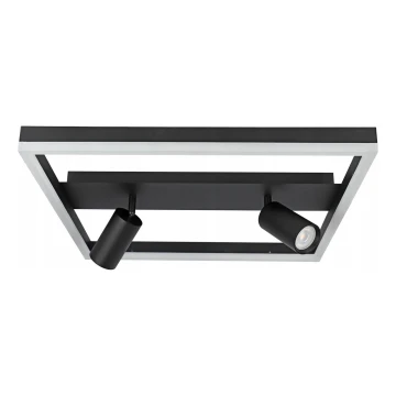 LED Stropné svietidlo LED/38W/230V + 2xGU10/30W čierna