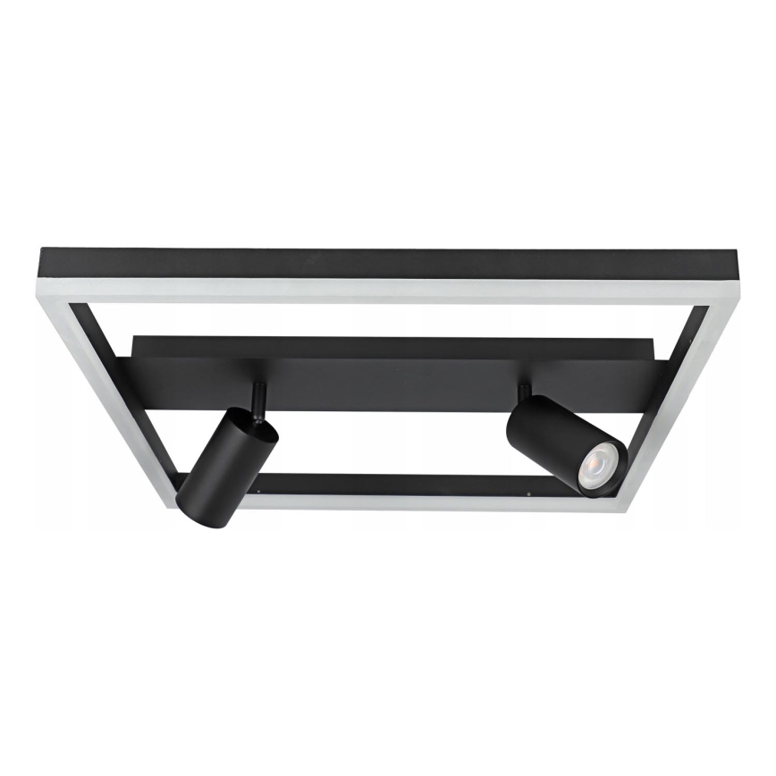 LED Stropné svietidlo LED/38W/230V + 2xGU10/30W čierna