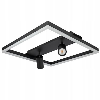 LED Stropné svietidlo LED/38W/230V + 2xGU10/30W čierna