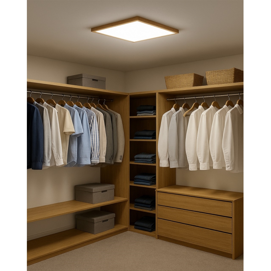 LED stropné svietidlo LED/40W/230V 3000/4000/6500K 50x50 cm béžové