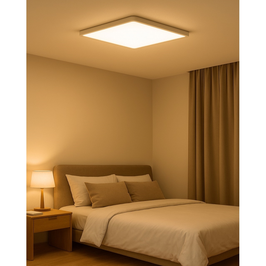 LED stropné svietidlo LED/40W/230V 3000/4000/6500K 50x50 cm biele