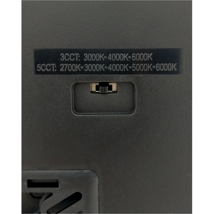 LED stropné svietidlo LED/40W/230V 3000/4000/6500K 50x50 cm čierne