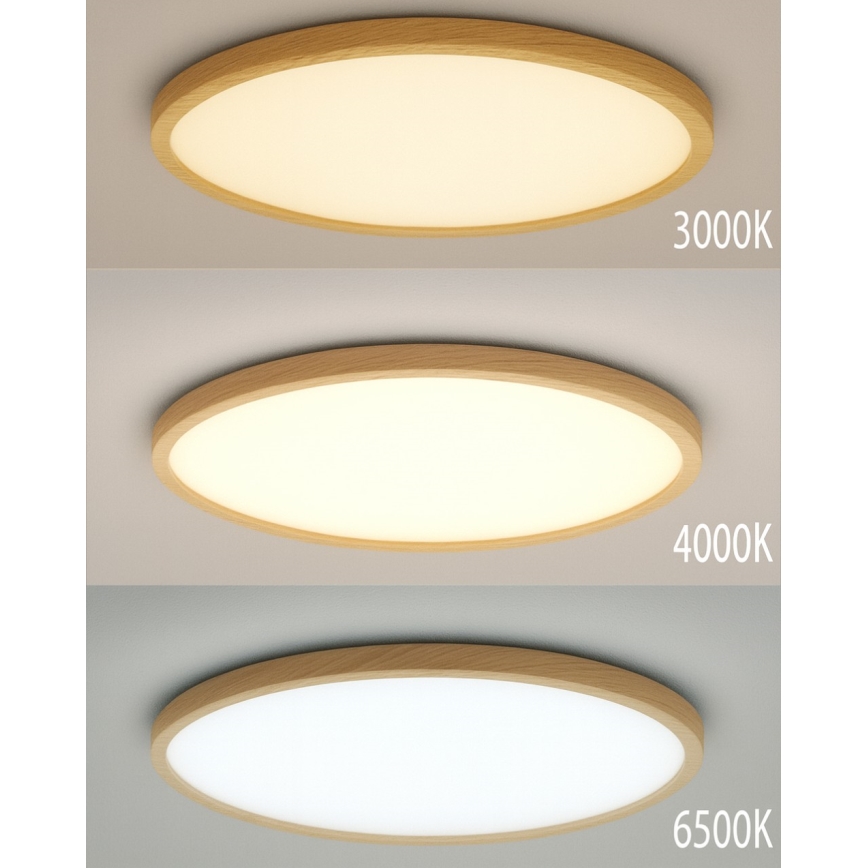LED stropné svietidlo LED/40W/230V 3000/4000/6500K priemer 50 cm béžové