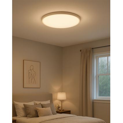 LED stropné svietidlo LED/40W/230V 3000/4000/6500K, priemer 50 cm, biele