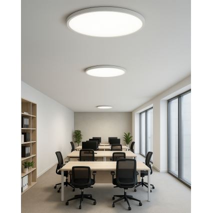 LED stropné svietidlo LED/40W/230V 3000/4000/6500K, priemer 50 cm, biele