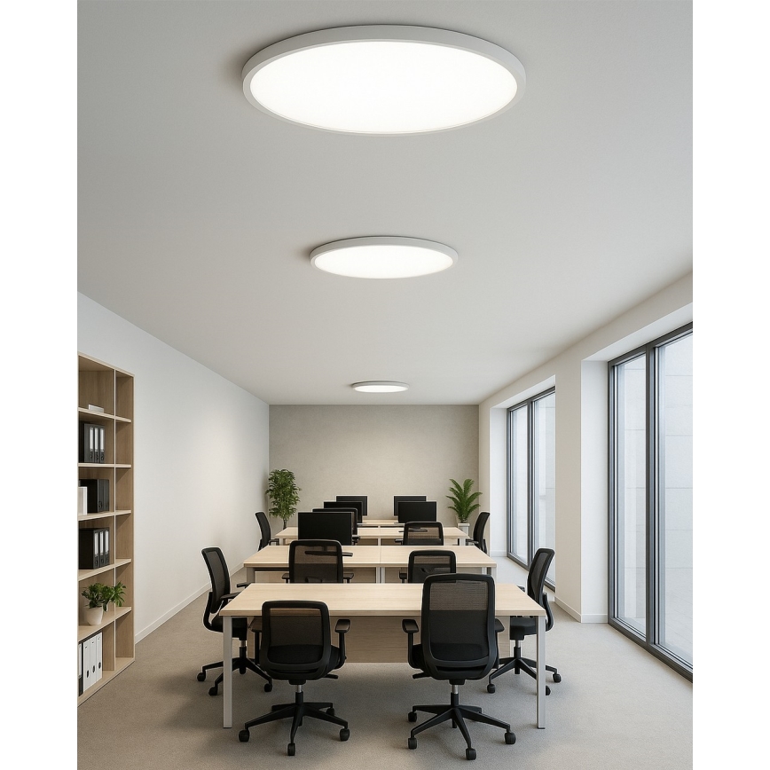LED stropné svietidlo LED/40W/230V 3000/4000/6500K, priemer 50 cm, biele