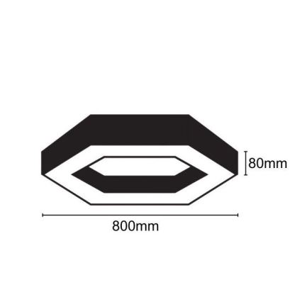 LED Stropné svietidlo LED/40W/230V 4000K pr. 80 cm