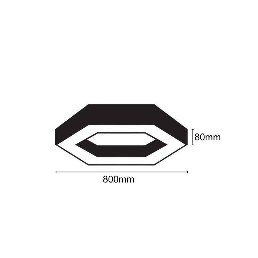 LED Stropné svietidlo LED/40W/230V 4000K pr. 80 cm
