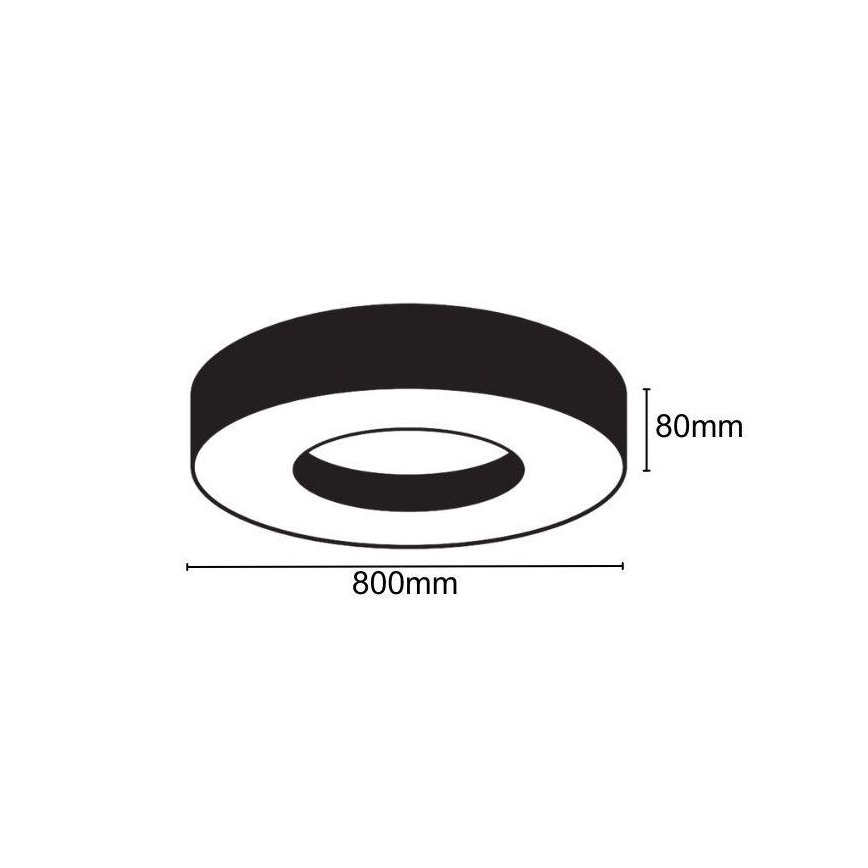 LED Stropné svietidlo LED/40W/230V 4000K pr. 80 cm