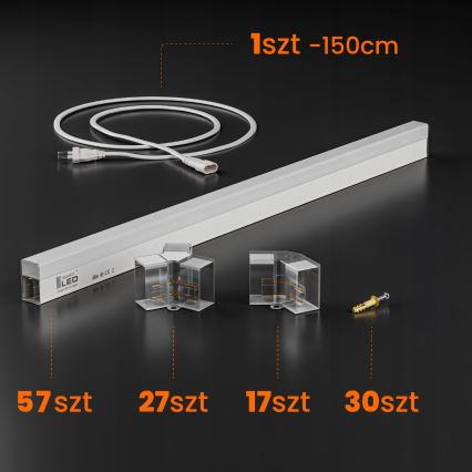 LED stropné svietidlo HEXAGON LED/456W/85-265V 4000K 522x298 cm CRI 90 IP54 biela