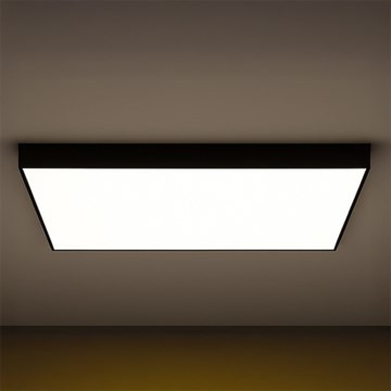 LED stropné svietidlo LED/480W/230V 3000/4000/6500K 120x120 cm čierne