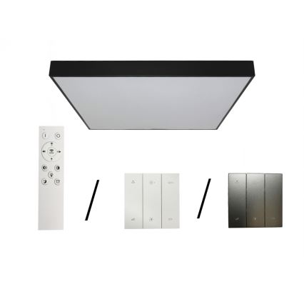 LED stropné svietidlo LED/480W/230V 3000/4000/6500K 120x120 cm čierne