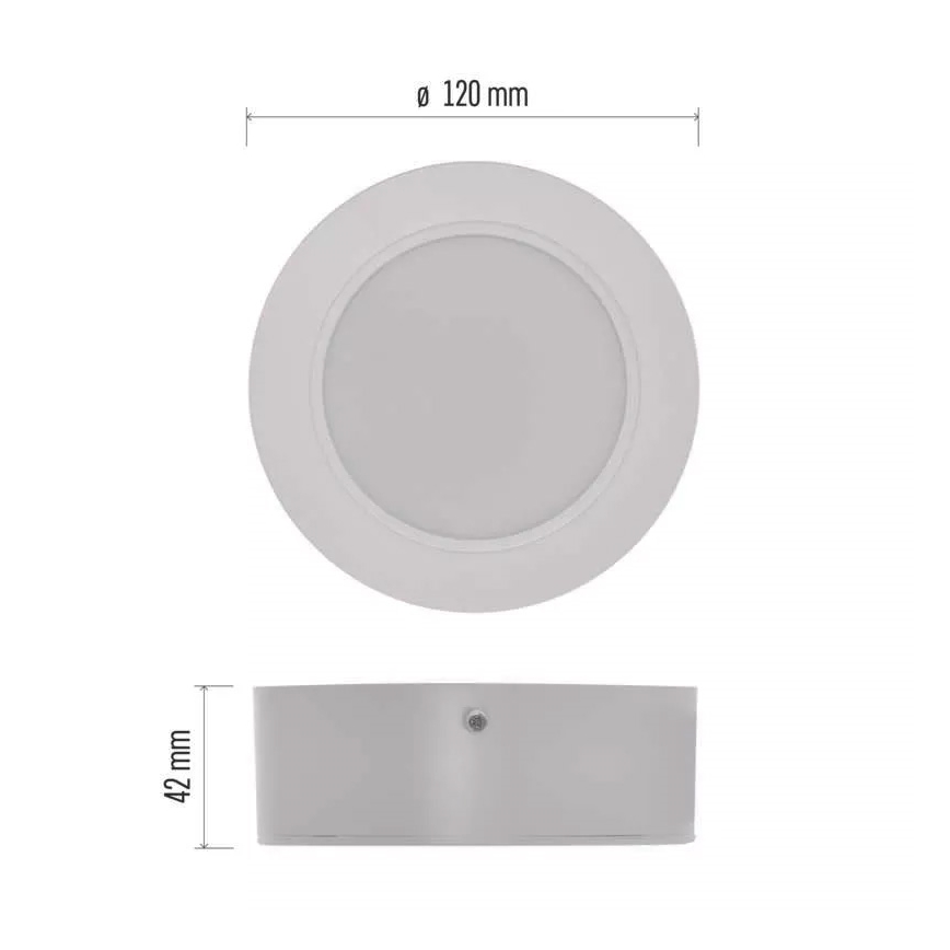 LED Stropné svietidlo LED/9W/230V pr. 12 cm biela