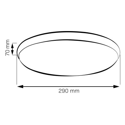 LED stropné svietidlo LIBRA LED/15W/230V 4000K pr. 29 cm zlaté