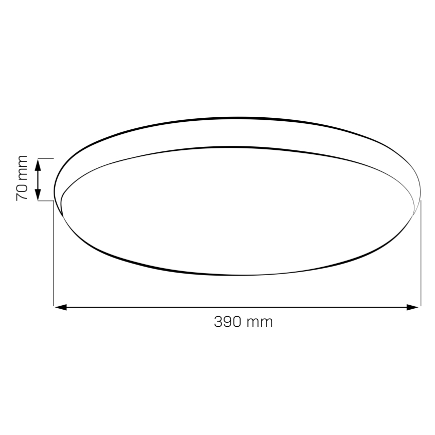 LED stropné svietidlo LIBRA LED/24W/230V 4000K pr. 39 cm čierne