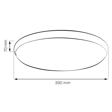 LED stropné svietidlo LIBRA LED/24W/230V 4000K pr. 39 cm zlaté