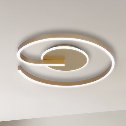 LED stropné svietidlo LORENZO LED/22W/230V pr. 50 cm zlaté