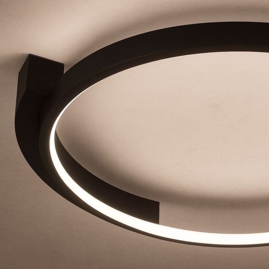 LED stropné svietidlo LUNA LED/18W/230V pr. 42,5 cm čierne