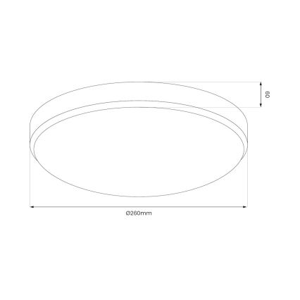 LED stropné svietidlo MAYA LED/10W/230V, priemer 26 cm, lesklý chróm