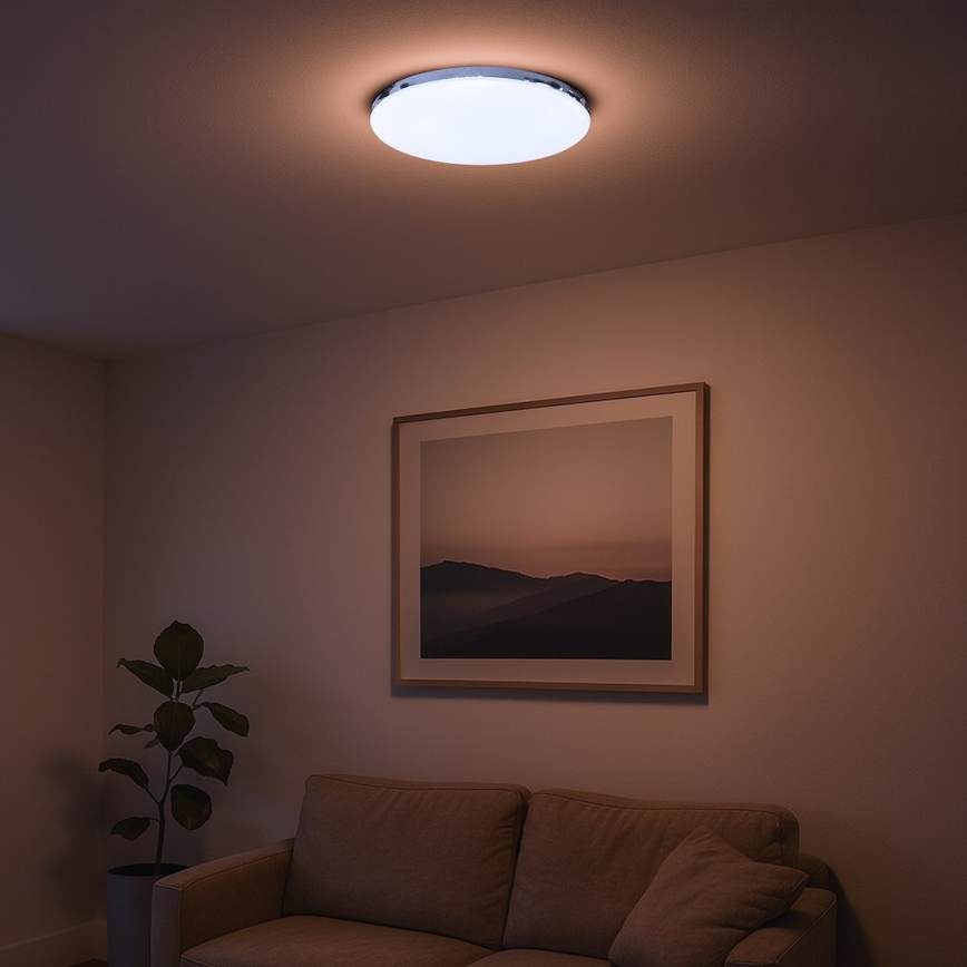 LED stropné svietidlo MAYA LED/36W/230V pr. 50 cm lesklý chróm