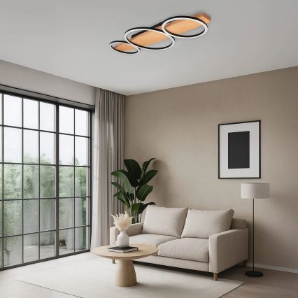 LED Stropné svietidlo MELISA LED/28W/230V 26,5x70 cm borovica