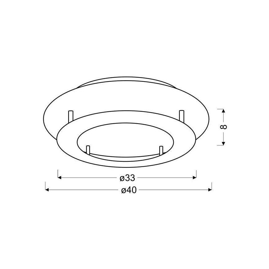 LED Stropné svietidlo MERLE LED/18W/230V