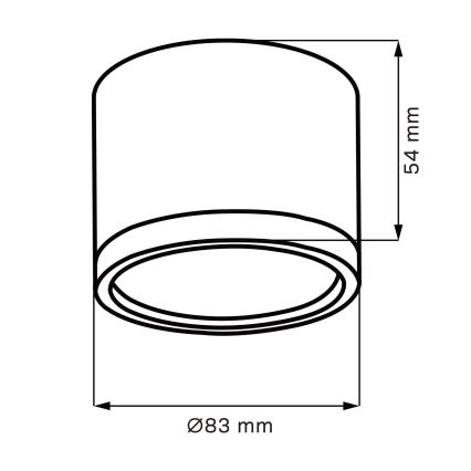 LED Stropné svietidlo MIRELLA 1xGX53/6W/230V matný chróm