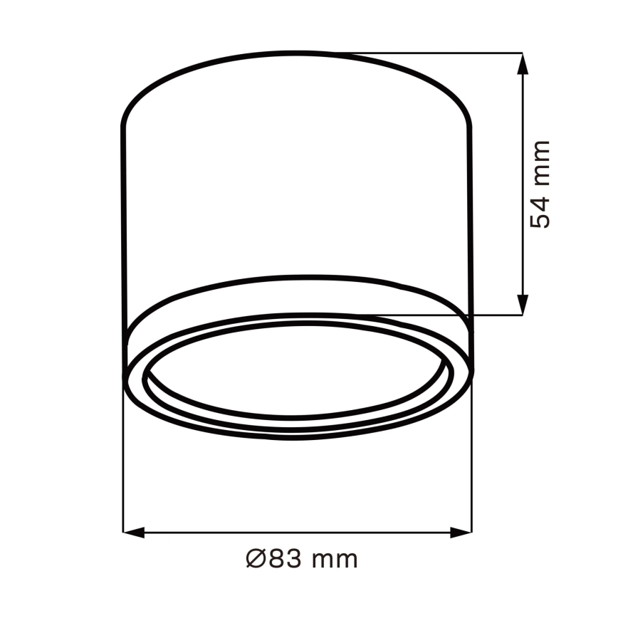 LED Stropné svietidlo MIRELLA 1xGX53/6W/230V matný chróm