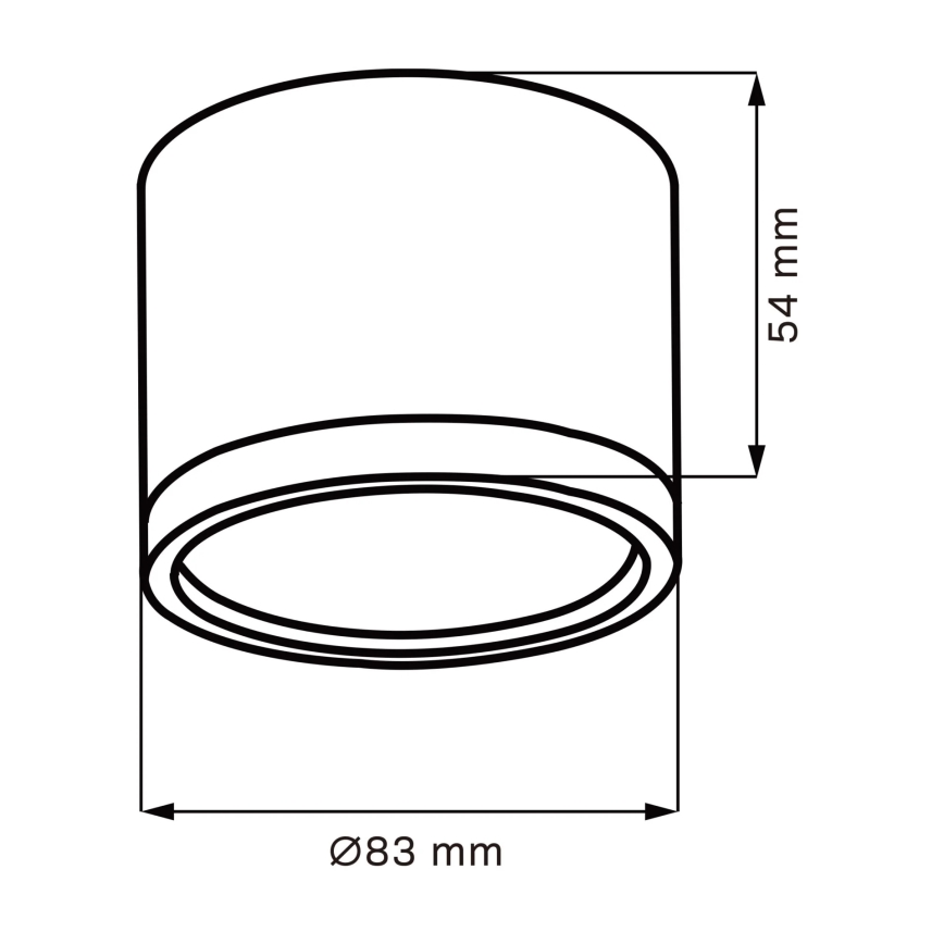 LED Stropné svietidlo MIRELLA 1xGX53/6W/230V čierna/zlatá