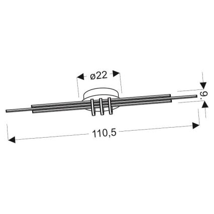 LED Stropné svietidlo NAKSOS LED/40W/230V