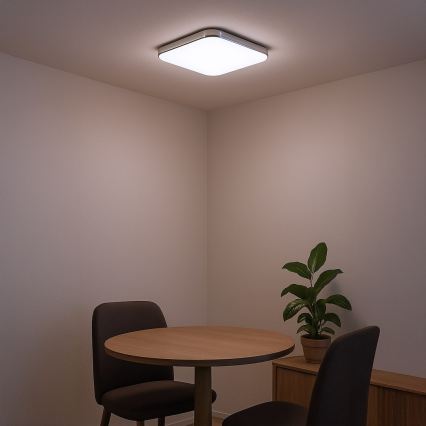 LED stropné svietidlo NEMO LED/36W/230V 50x50 cm lesklý chróm