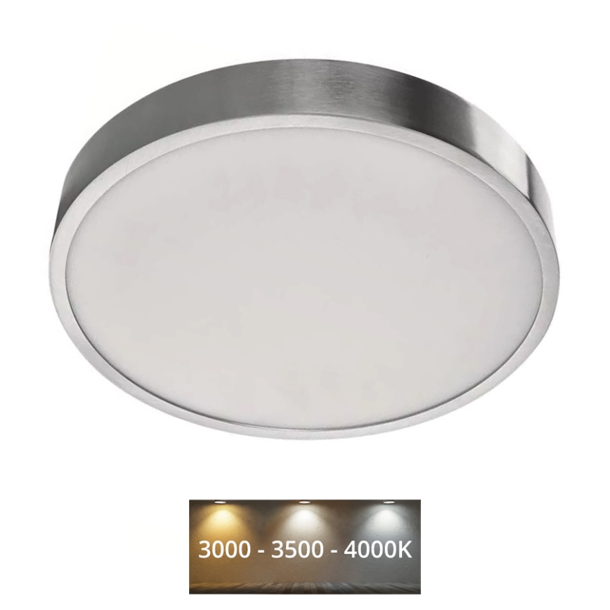 LED Stropné svietidlo NEXXO LED/28,5W/230V 3000/3500/4000K pr. 30 cm lesklý chróm