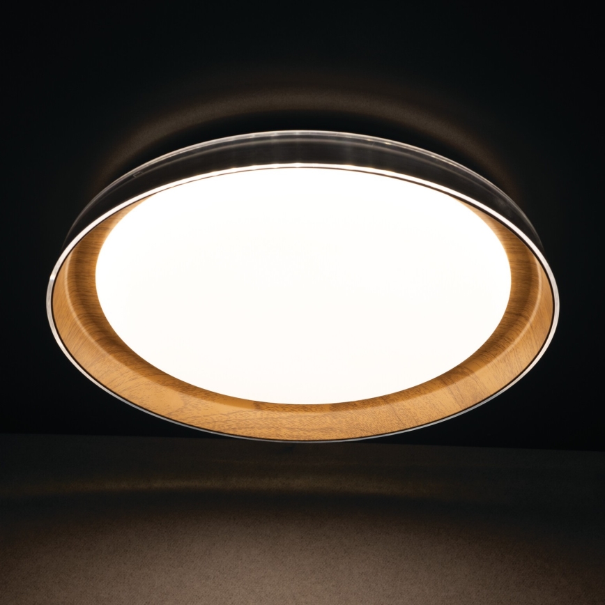 LED Stropné svietidlo NIFU LED/17,8W/230V pr. 43 cm biela/hnedá