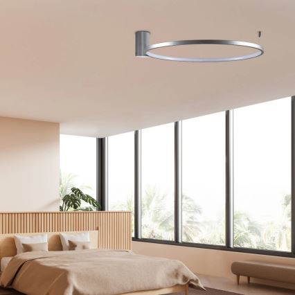 LED Stropné svietidlo NOEMI LED/20W/230V 4000K pr. 50 cm matný chróm