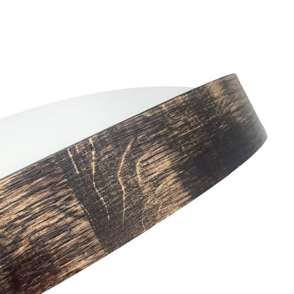 LED stropné svietidlo OAK SLIM LED/36W/230V 4000K pr. 47 cm dub/tmavohnedá