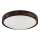 LED stropné svietidlo OAK SLIM LED/36W/230V 4000K priemer 37 cm dub / tmavohnedá