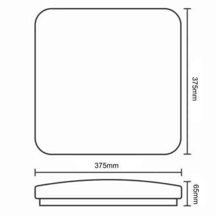 LED Stmievateľné stropné svietidlo OPAL LED/36W/230V 3000-6500K + diaľkové ovládanie