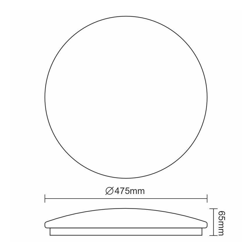 LED Stropné svietidlo OPAL LED/48W/230V 4000K