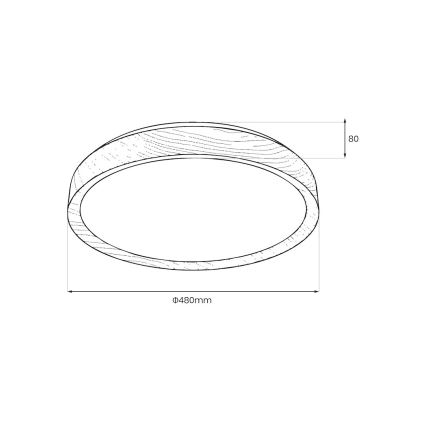 LED stropné svietidlo ORINOKO LED/36W/230V pr. 48 cm béžové