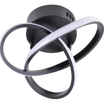 LED stropné svietidlo OSKAR LED/15W/230V priemer 25 cm čierne