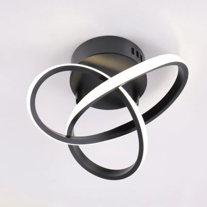 LED stropné svietidlo OSKAR LED/15W/230V priemer 25 cm čierne