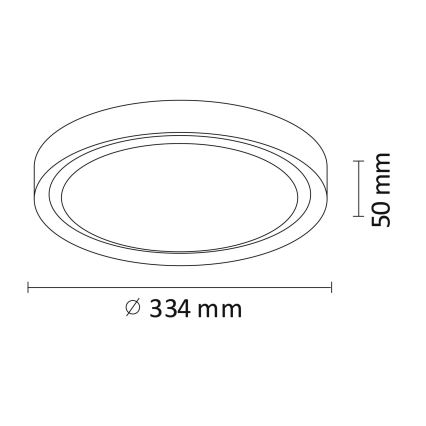 LED Stropné svietidlo PERSE LED/15W/230V čierna